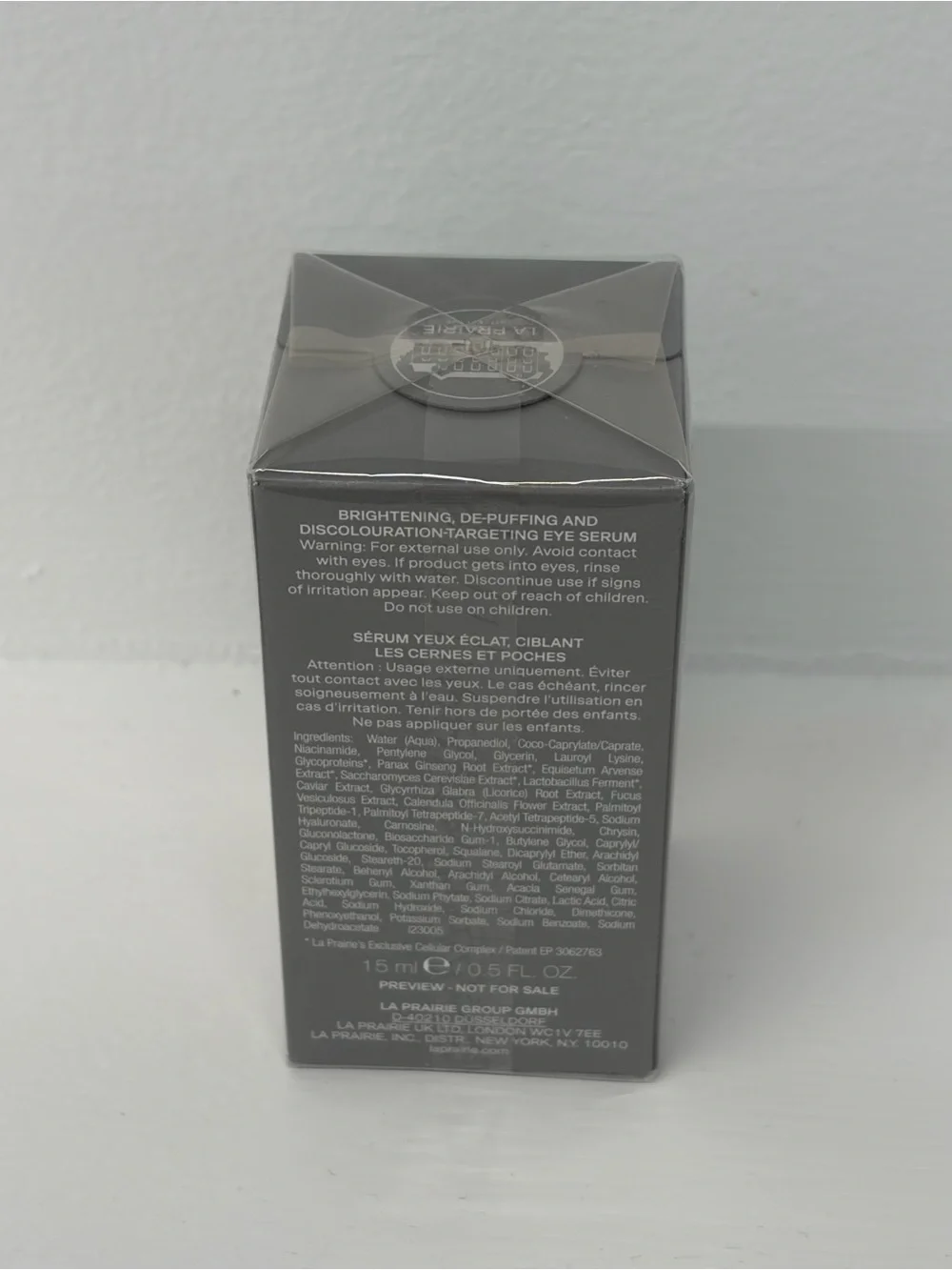 La Prairie White Caviar Light Infusion Eye Serum — Brand New + Sealed in Box!